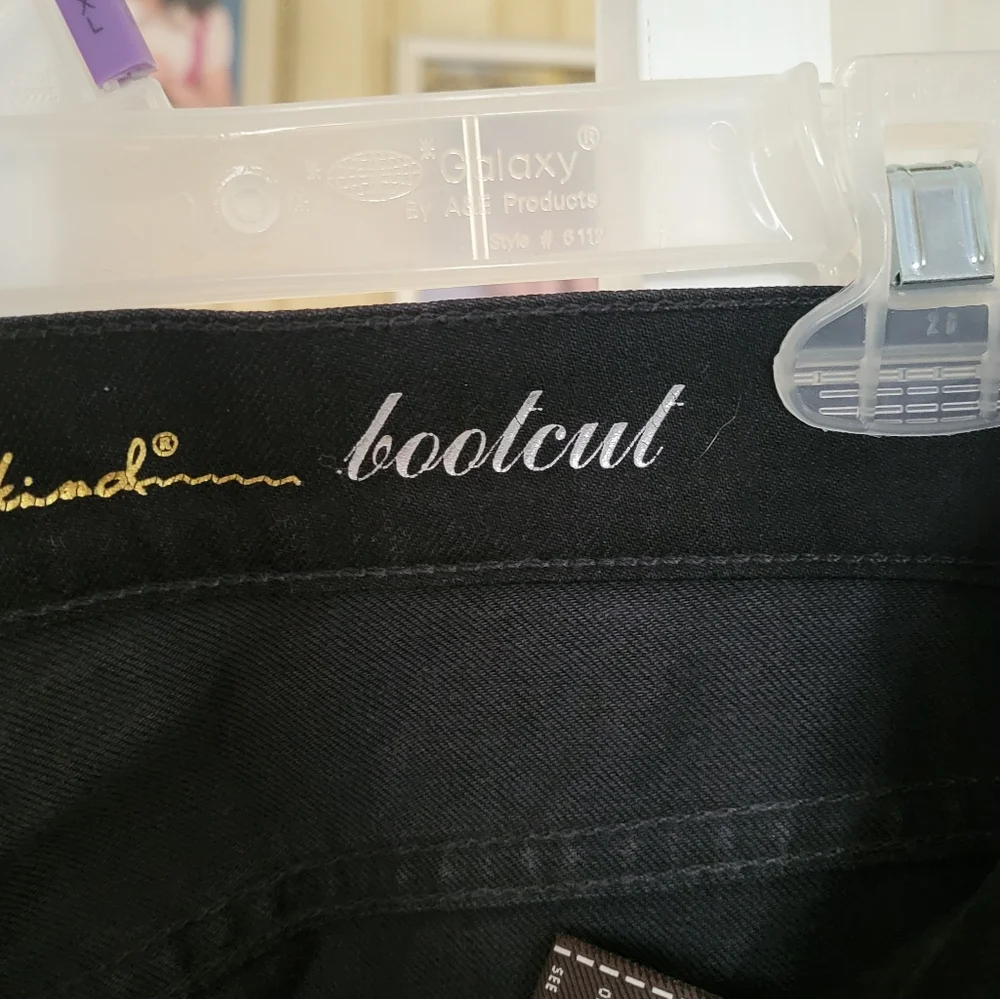 7 FOR ALL MANKIND Black Bootcut Jeans Size 27 - Picture 6 of 9